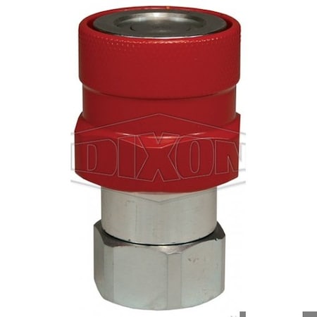 Dixon DQC VEP-BOP Blowout Preventer Safety Female Coupler, 1-11-1/2 Nominal, Female NPTF, Steel 8VEPF8-BOP